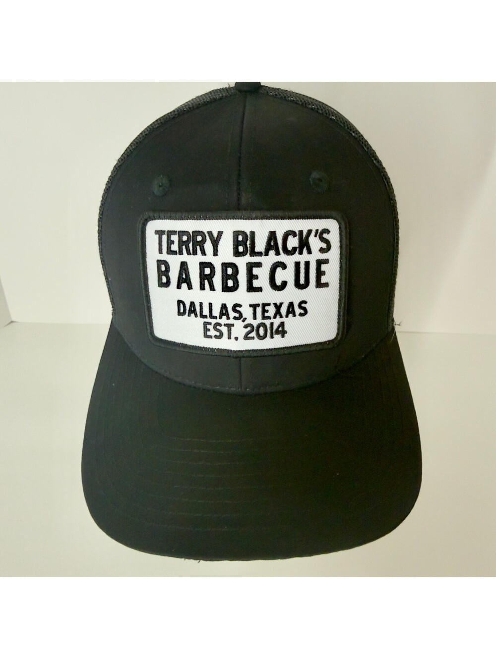 Terry Black's Barbecue Trucker Hat Mesh Snapback Cap Black BBQ Texas One Size